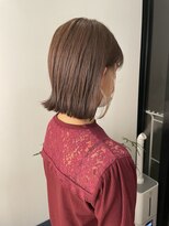 トレス(TRESS)&nbsp;マロンベージュ　ブリーチなしダブルカラー　外ハネ