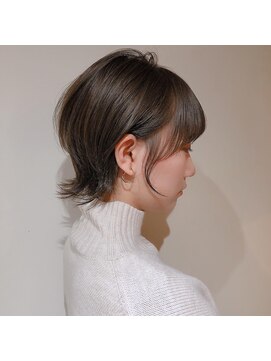 髪質改善と縮毛矯正の専門店 サンティエ(scintiller) 大人可愛い　小顔ナチュラルショートボブ30代40代50代