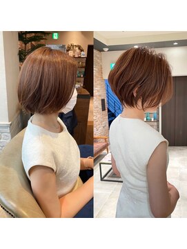 バンプ ギンザ(BUMP GINZA) 《30代40代》白髪ぼかしハイライト×前下がりボブ【イケダ】