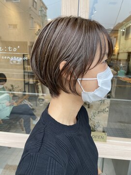 リト(re:to*) [re:to*]グレージュハイライト×ナチュラルショート[冨田幸平]