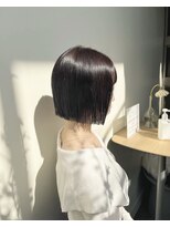 アクアオモテサンドウ(ACQUA omotesando)&nbsp;☆切りっぱなしボブミニボブラベンダーカラー透明感カラー