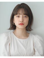 ガーデン オオタカノモリ(garden otakanomori)&nbsp;外ハネボブ×ヌーディーベージュ×シースルーバング×大人ボブ