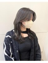 ネオリーブアイム 横浜西口店(Neolive aim)&nbsp;品のあるセミロングレイヤー　韓国ヘア【横浜】