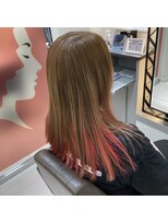 アールモンドヘア新世界&nbsp;♯インナーカラー♯レッド