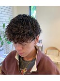 波巻きスパイラルパーマツイストパーマ波巻きパーママッシュ