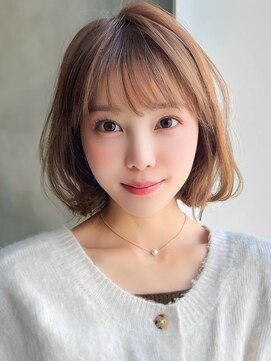 アグヘアー カスイ 川沿店(Agu hair kasuy) 《Agu hair》ふんわり韓国風ボブ×numberA.トリートメントオイル