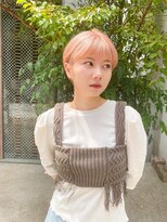 アンバー 池袋(amber)&nbsp;切りっぱなしボブ/美髪/ピンクブラウン[池袋駅]