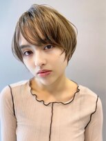 ザビー(THE B)&nbsp;本八幡×ケアブリーチ×ベージュカラー×丸みショート