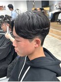センターパート毛流れニュアンスパーマカルマパーマ/新潟駅