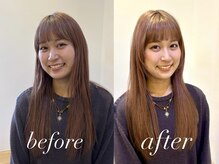 【ご自宅でもできる再現性】を大切にしています♪扱いやすいヘアスタイルに