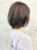 |外ハネボブゆるふわパーマボブ大人ボブ顎ラインボブ30代40代