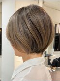 30代40代50代髪型大人ショートヘアくびれショートボブ顔周り◆