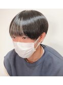 ラウンドマッシュ×フェイスフレーミングシルバーカラー