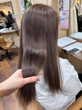 プリモ ココ 鍋島店(Primo coco.) 透明感ブラウンカラー/ダブルカラー/髪質改善