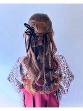 タクミ(Takumi) 袴のリボンシニヨンカチモリハーフ