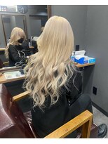 ボアップ 難波店(boappu)&nbsp;プルエクステでハイトーンロングヘア♪