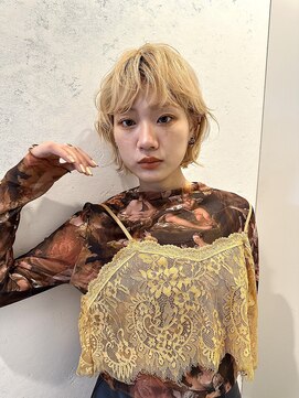 ロンドエニカ 大宮(Lond enika) ミニウルフレイヤーカット顔周りカット前髪カットショート/大宮