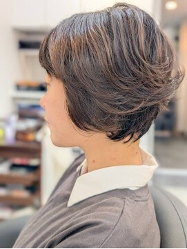 ヘアデザイニング ズーム 飯田橋店(hairdesigning Zoom) 30代40代50代:ショートボブ
