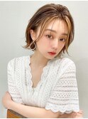大人可愛いふんわりショートヘア