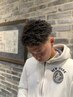 men'sカット+ツイストパ-マ+4stepトリ-トメント+眉毛+シェ-ビング(90分)