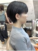 透明感カラー ボブ 前髪 ショート カラー ブリーチ&ダブルカラー