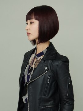 ピークアブー 原宿ハラカド(PEEK-A-BOO) くせ毛多毛ボブショート前下がりモードワイドバングかっこいい