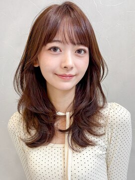 アグノス 青山(Agnos) ココアベージュ大人可愛いナチュラルカールデジタルパーマ