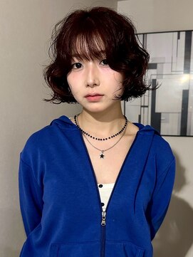 ナービス(NARVIS) ボブパーマ/ワインレッド