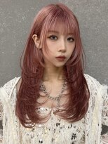 ロンドイディールバンダイ 新潟万代(Lond ideal)&nbsp;レイヤーカット×ピンクグラデーション