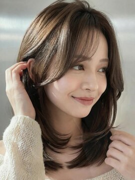 カバーヘア ブリス 大宮西口(COVER HAIR bliss) ダークアッシュハッシュカットミディアムレイヤーA8大宮20代30代