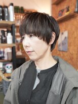 ノラ カマクラ(NORA kamakura)&nbsp;ショートボブマッシュショート顔周りカットダークブラウン