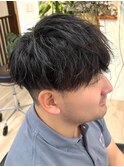マッシュ×シークレットパーマ