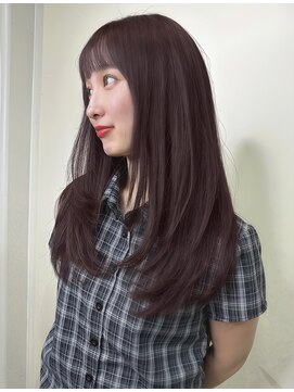 エアージーモ 門司店(AIr G mo) 艶感ショコラブラウン×韓国ロングレイヤー