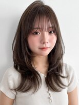 アグノス 青山(Agnos) くびれレイヤーミルクブラウンダークパープルワンカール