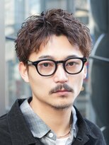バイフィフス 原宿/表参道(by fifth)&nbsp;原宿ルーズパーマ短髪スパイキーショートブラウンカラー刈り上げ