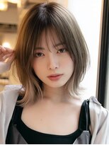 ロッソ 大橋店(Rosso) ブラウンベージュのくびれボブ【大橋】