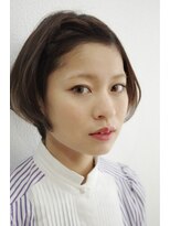 ヘアリゾート ラグーン(hair+resort lagoon) 編み込みショートボブ・アレンジ
