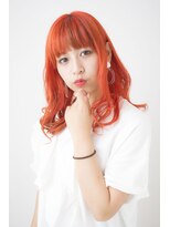 ハナブサ 田上店(HANABUSA)&nbsp;アプリコットオレンジ×セミディ