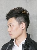 登坂広臣風　ワイルドショート/アッシュブラック