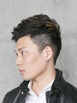 トップヘアーヒルズ 安城(TOP HAIR HILLS)&nbsp;登坂広臣風　ワイルドショート/アッシュブラック