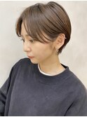 【Euphoria/岩崎達也】クールショートくびれヘアことりベージュ