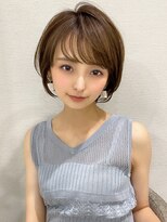 アフロート ディル(AFLOAT D'L)&nbsp;20代30代40代大人かわいいひし形ボブ小顔ショコラベージュ