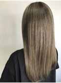 アッシュベージュカラー ブリーチあり