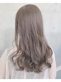 ブリーチなし/透明感溢れる/ミルクティーベージュ