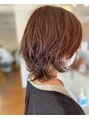 シンク 豊中店(sync)&nbsp;大人ウルフパーマスタイル、ハイライトで白髪ぼかし◎