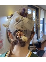 シャラク 佐野店(sharaku)&nbsp;三つ編みポニー/ヘアアレンジ