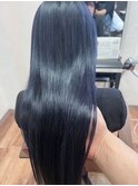 ダークブルー☆艶ロング