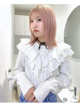 ムード 立川(MHOOD) デザインカラーno.1ボブレイヤーブリーチ