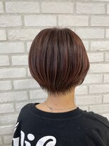 アッシュ 稲田堤店(Ash) ピンクブラウン×ショートボブ