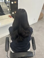 エトバイイオエ(et by ioe)&nbsp;黒髪/ボブルフ/ネビージュ/小顔/ワンレン/髪質改善/グレージュ